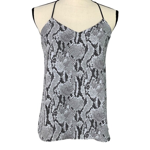 No Tag/Unbranded  Flowy Snakeskin Pattern Tank Top Women S Casual Reversible - Picture 1 of 12